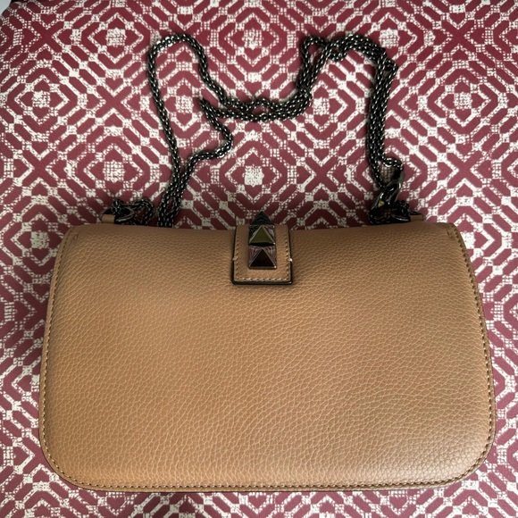 Valentino Rockstud Medium Glam Lock Flap Bag - Picture 4 of 13